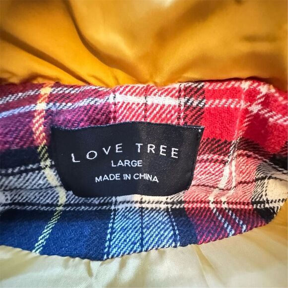 Love Tree Women's Yellow Gold Quilted Puffer Vest Size Medium / Large Casual - Picture 4 of 11